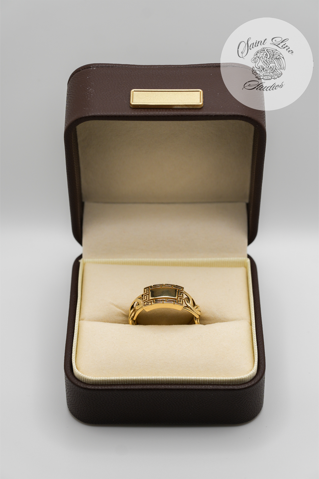 10k Chino Link Esclava Ring