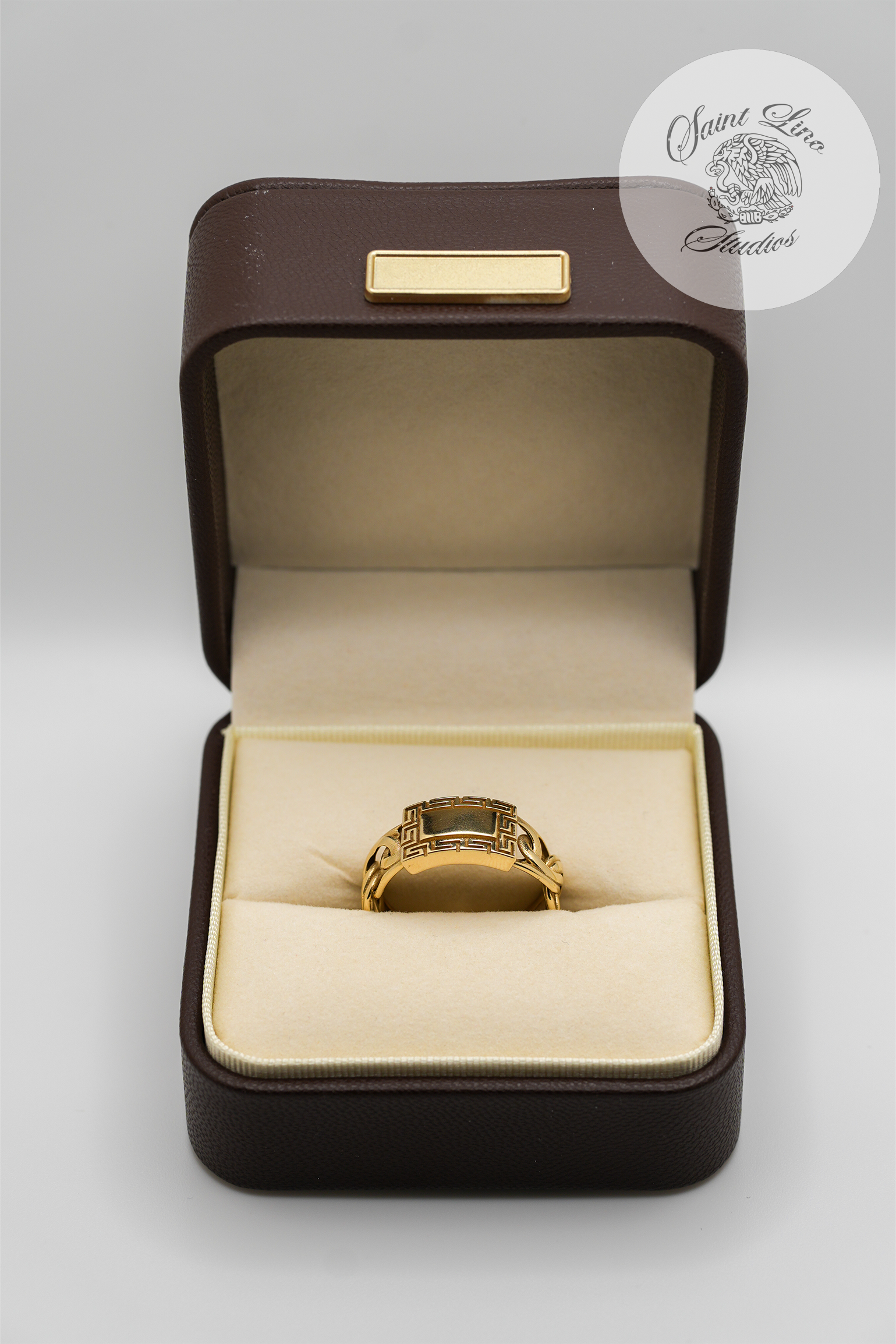 10k Chino Link Esclava Ring