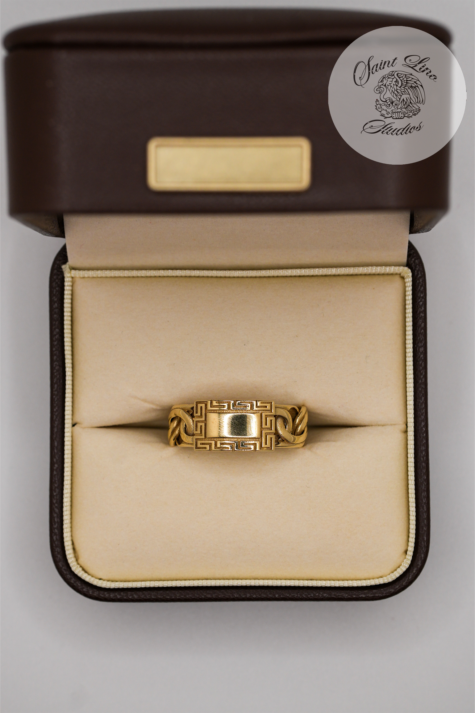 10k Chino Link Esclava Ring