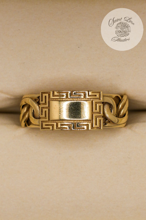 10k Chino Link Esclava Ring